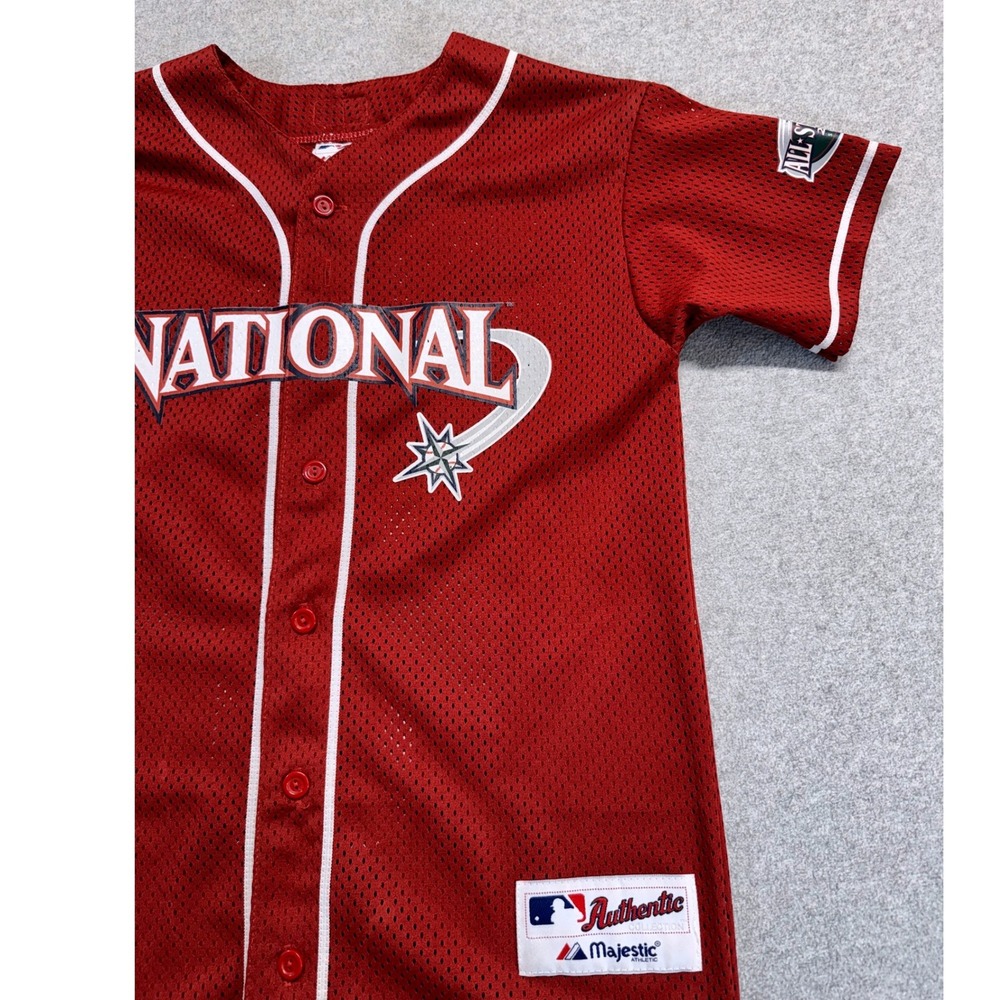Vintage 2001 Jeff Bagwell #5 MLB All-Star Game Authentic Kids Jersey NL XL - Picture 3 of 13